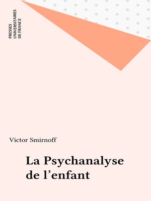 cover image of La Psychanalyse de l'enfant